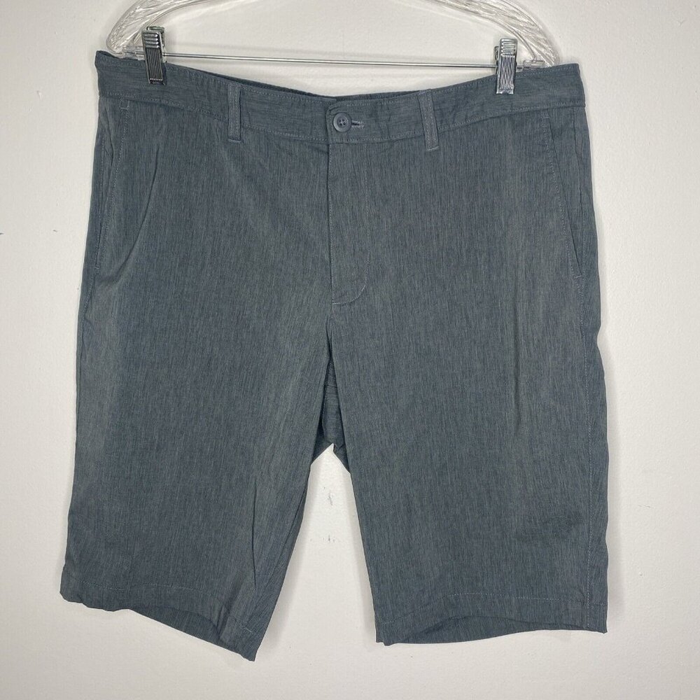 HAWKER RYE Shorts Mens 35 X 11.5 Grey Pockets Casual Preppy